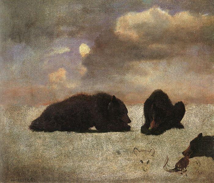 Grizzly Bears, Bierstadt, Albert